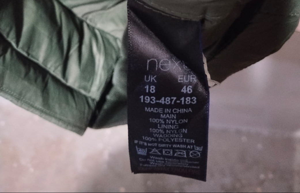 NEXT OUTERWEAR|XL|BUST 22|Green Longline Quilted Hooded Puffer Coat