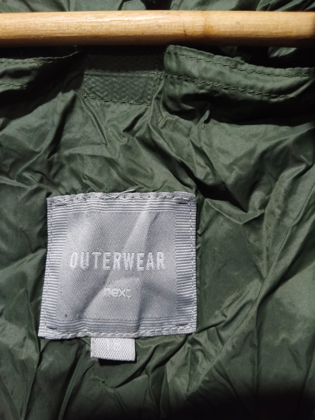 NEXT OUTERWEAR|XL|BUST 22|Green Longline Quilted Hooded Puffer Coat