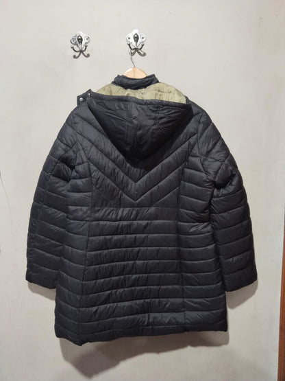 CAROLINE MORGAN|XL|BUST 23|Black Lightweight Padded Mid Length Jacket