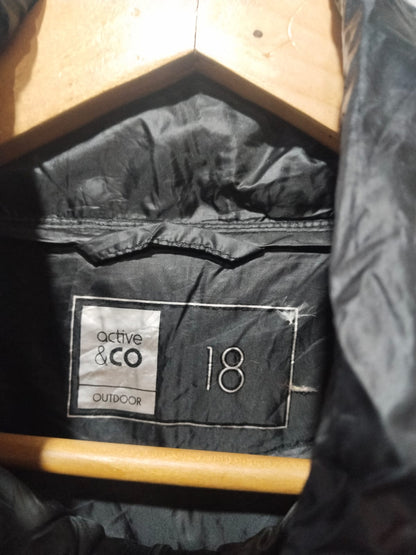 ACTIVE & ACNO|XL|BUST 23|Black Packable Puffer Jacket