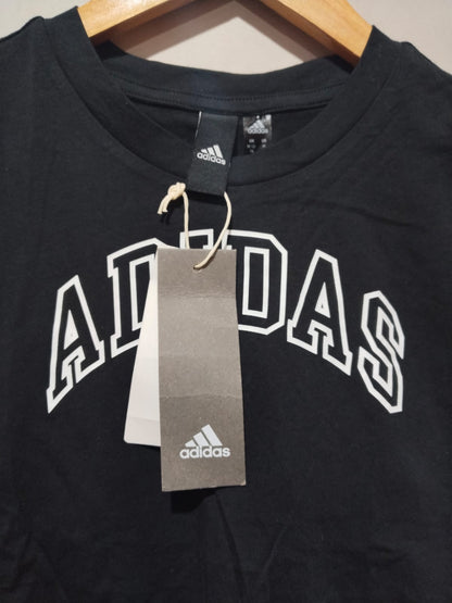 ADIDAS|M|BUST 17.5|Crew-Neck T-Shirt with Front Knot