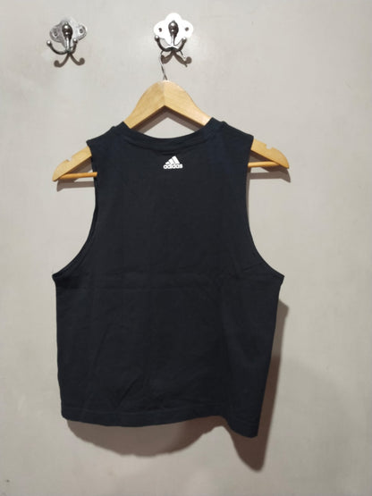 ADIDAS|M|BUST 17.5|Crew-Neck T-Shirt with Front Knot