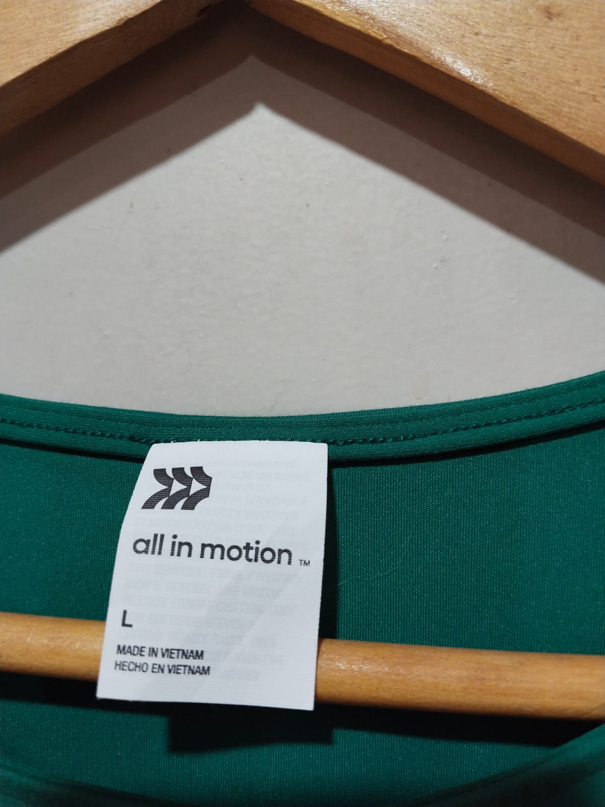 ALL IN MOTION|L|BUST 17.5|The Hightech Tapered T in Green