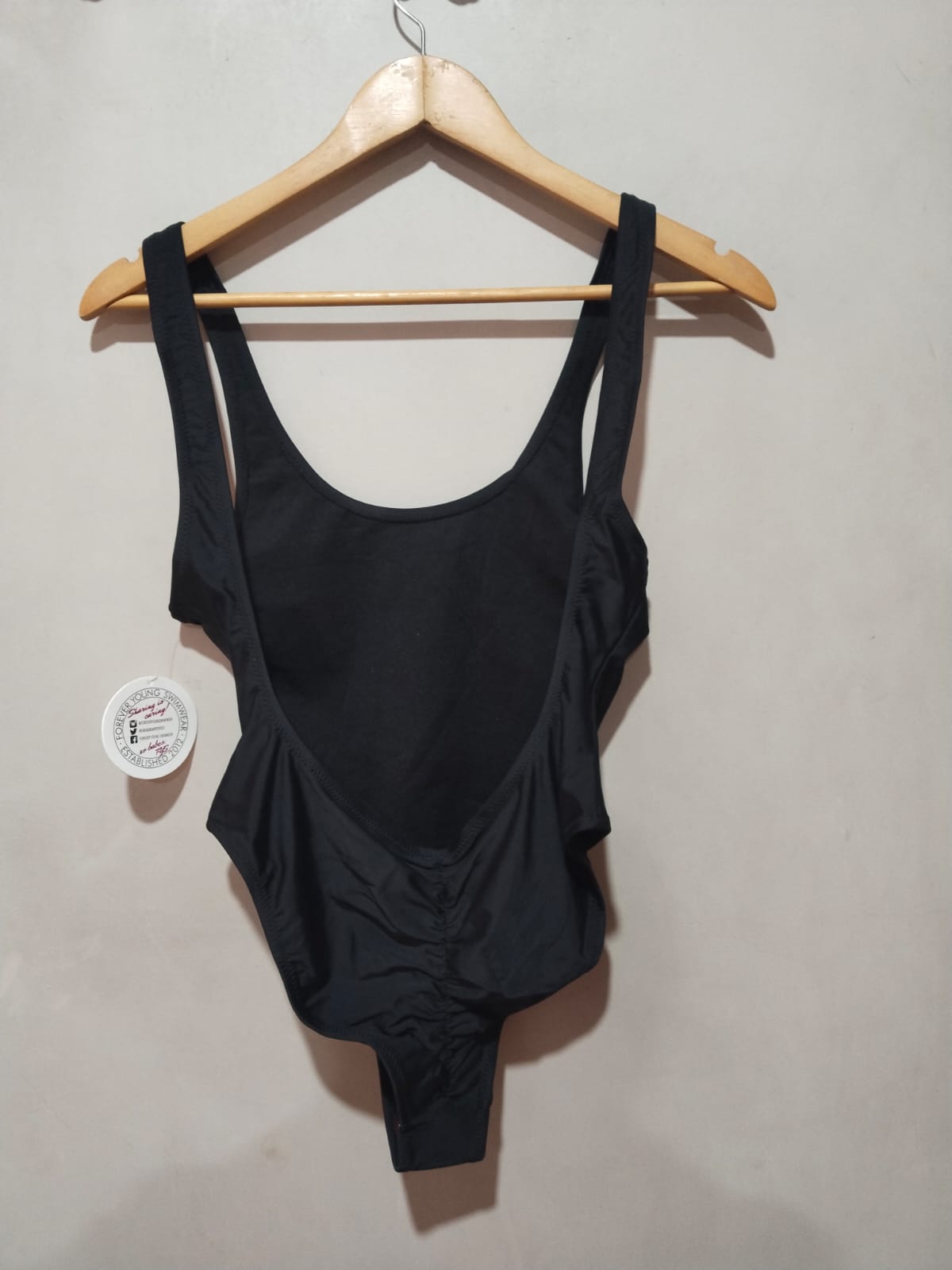 FOREVER YOUNG |M|BUST 15| Black One Piece Swimsuit