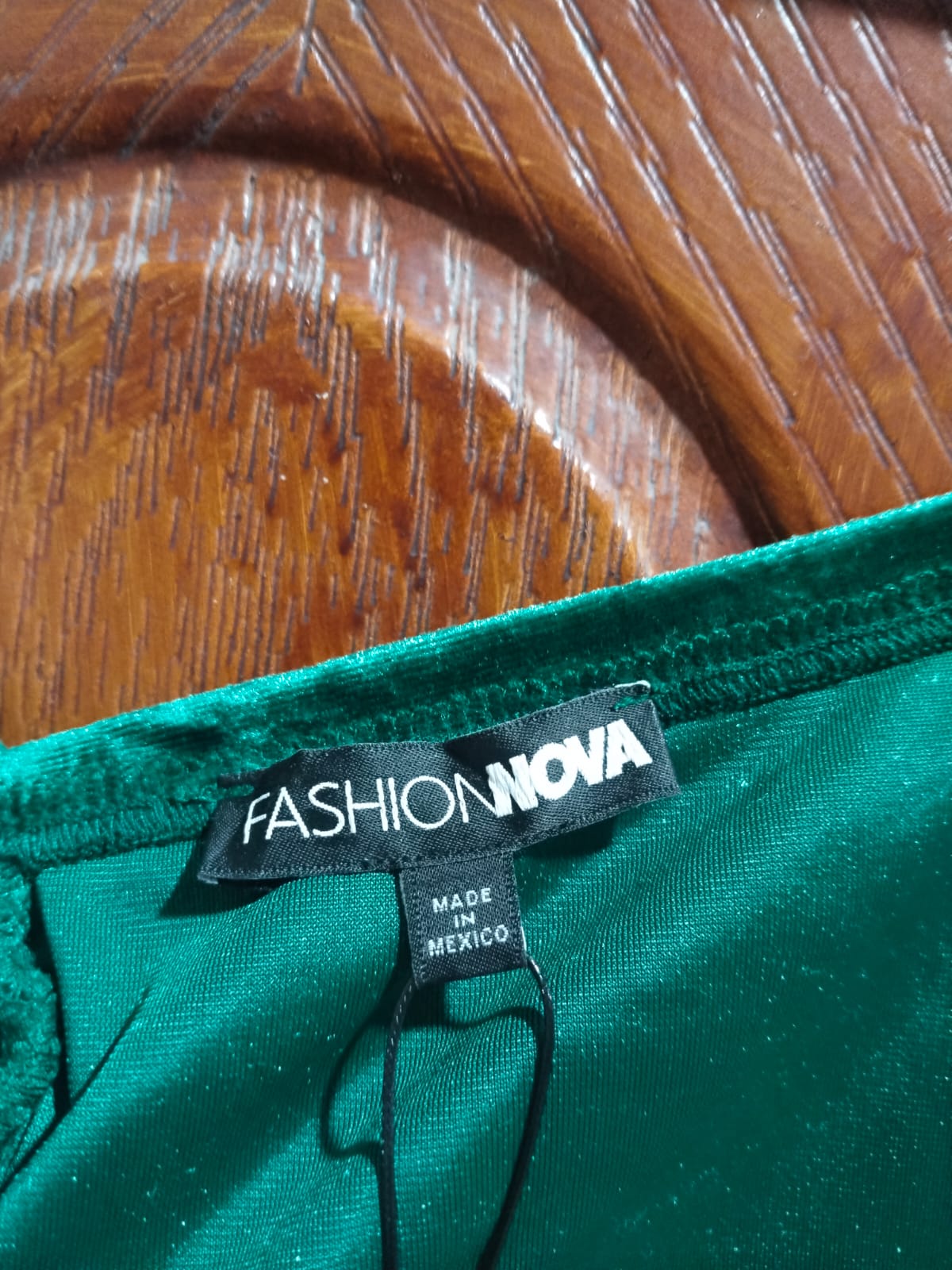 FASHION NOVA|XL|BUST 17.5|Green Velvet Devoré Ruched Front Midi Dress