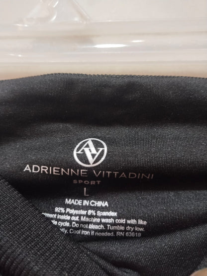 ADRIENNE VITTADINI|L|WAIST 30|Black Power Active Sports Leggings with Pocket