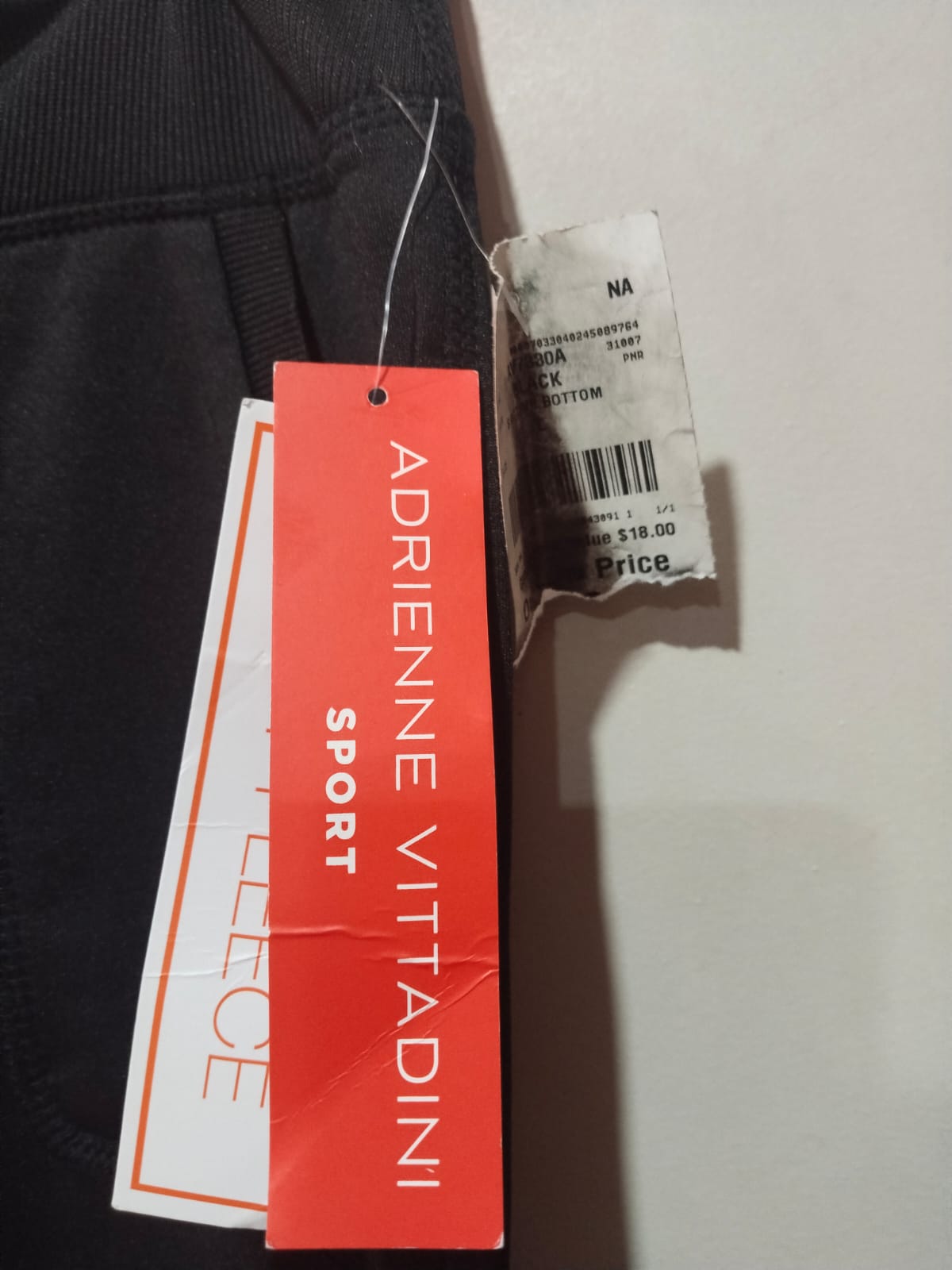 ADRIENNE VITTADINI|L|WAIST 30|Black Power Active Sports Leggings with Pocket