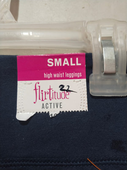FLIRTITUDE|S|WAIST 32|Dark Navy Blue High-Waisted Leggings