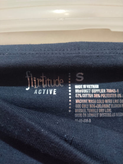 FLIRTITUDE|S|WAIST 32|Dark Navy Blue High-Waisted Leggings