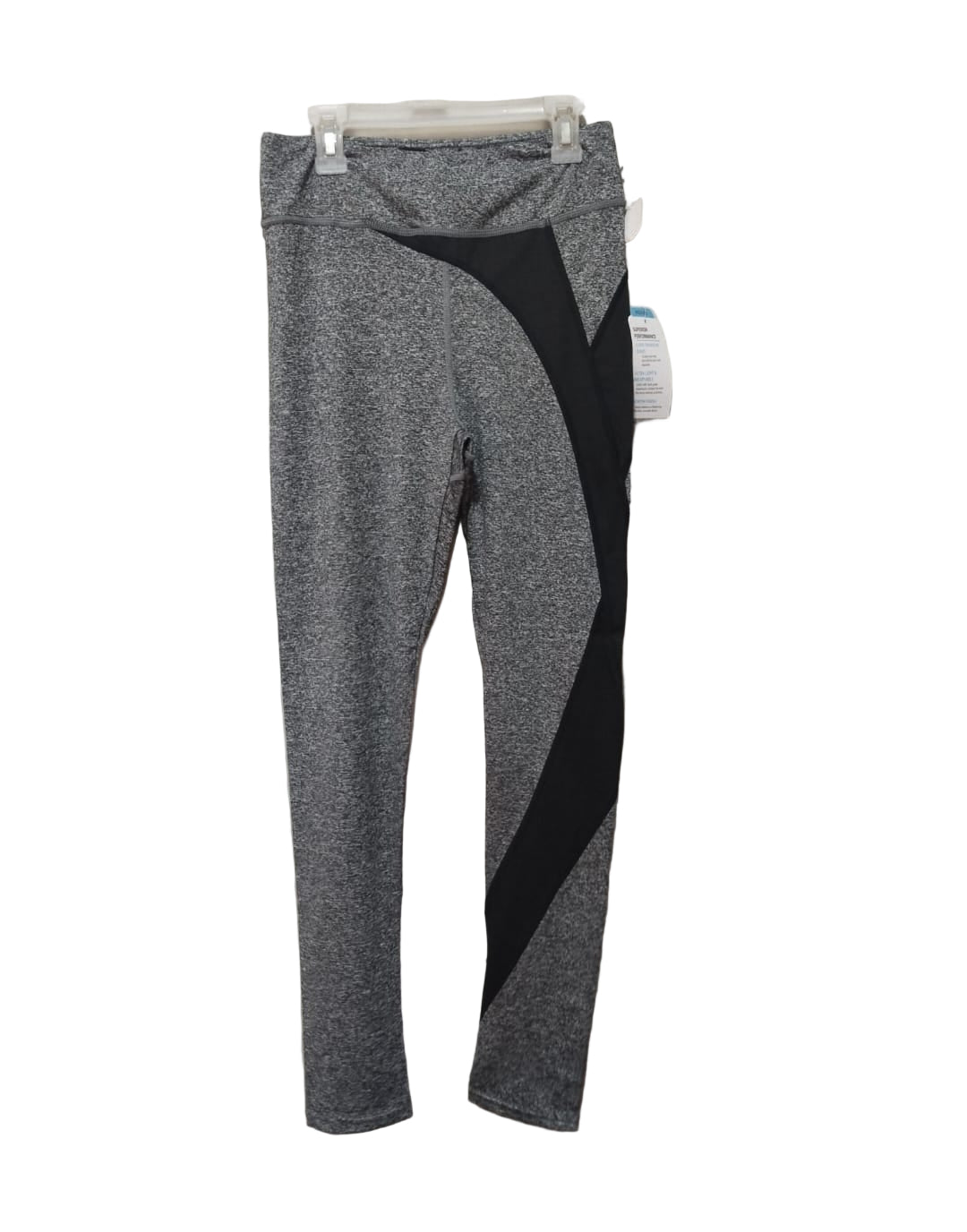 THERAPY|M|WAIST 28|Black and Gray Color-Block Leggings with Stretchy Fit