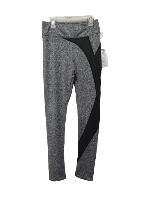 THERAPY|M|WAIST 28|Black and Gray Color-Block Leggings with Stretchy Fit