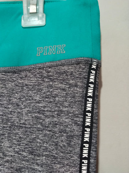 PINK VICTORIA'S SECRET|M|WAIST 30|Heathered Gray Side Stripe Ultimate Yoga Tight Leggings