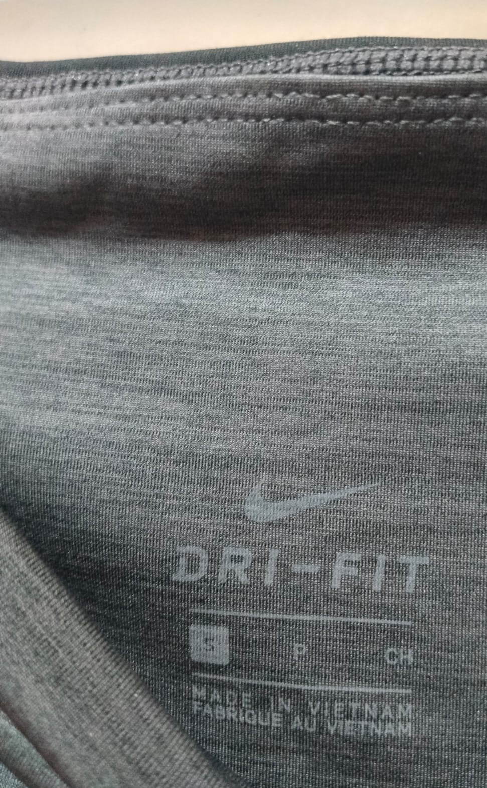 NIKE DRIFIT|S|WAIST 25|Women's Grey/Black Colorblock Performance Leggings