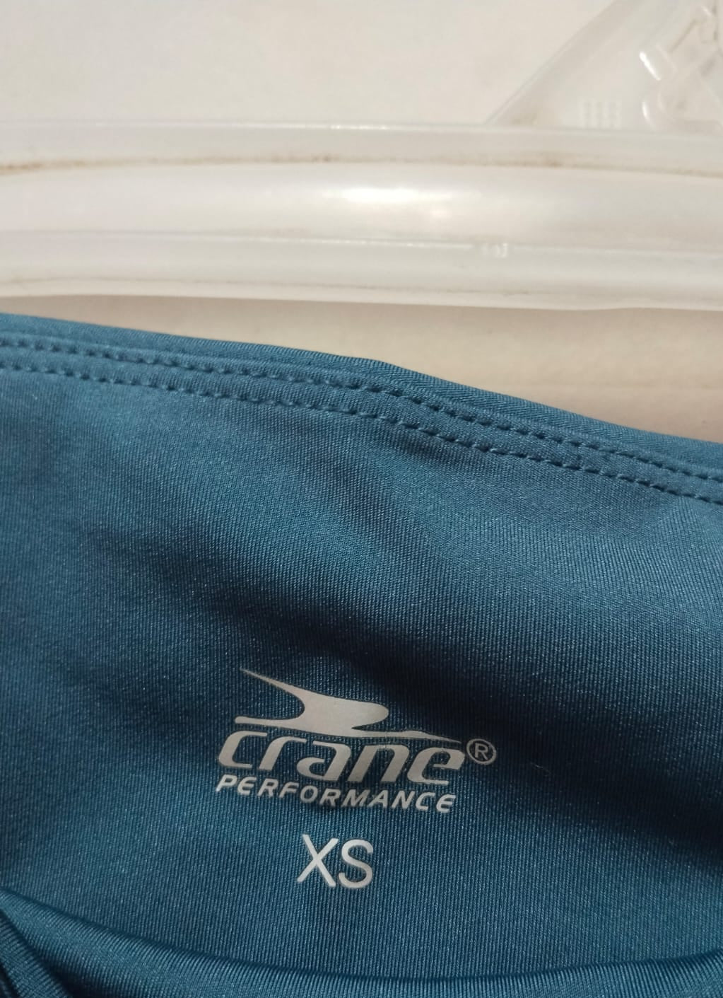 CRANE PERFORMANCE|XS|WAIST 22|Teal Blue High-Waisted Active Leggings with Side Pockets