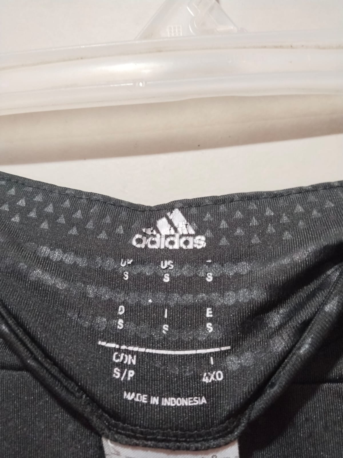 ADIDAS|S|WAIST 26|Optime Training Croc Emboss 7/8 Tight Black