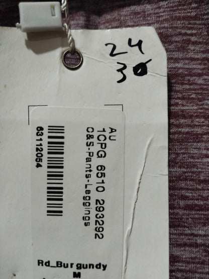 VALLEY GIRL|M|WAIST 24|Purple Seamless Knit Leggings