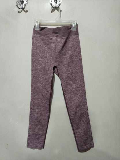 VALLEY GIRL|M|WAIST 24|Purple Seamless Knit Leggings