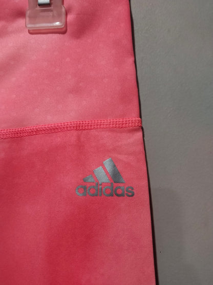 ADIDAS|S|WAIST 26| SPORTSWEAR Future Icons Allover Print Cotton 7/8 Leggings