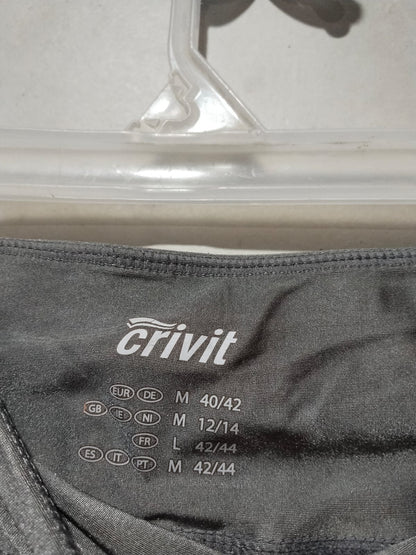 CRIVIT|M|WAIST 26|Charcoal Grey Leather Look Premium Leggings