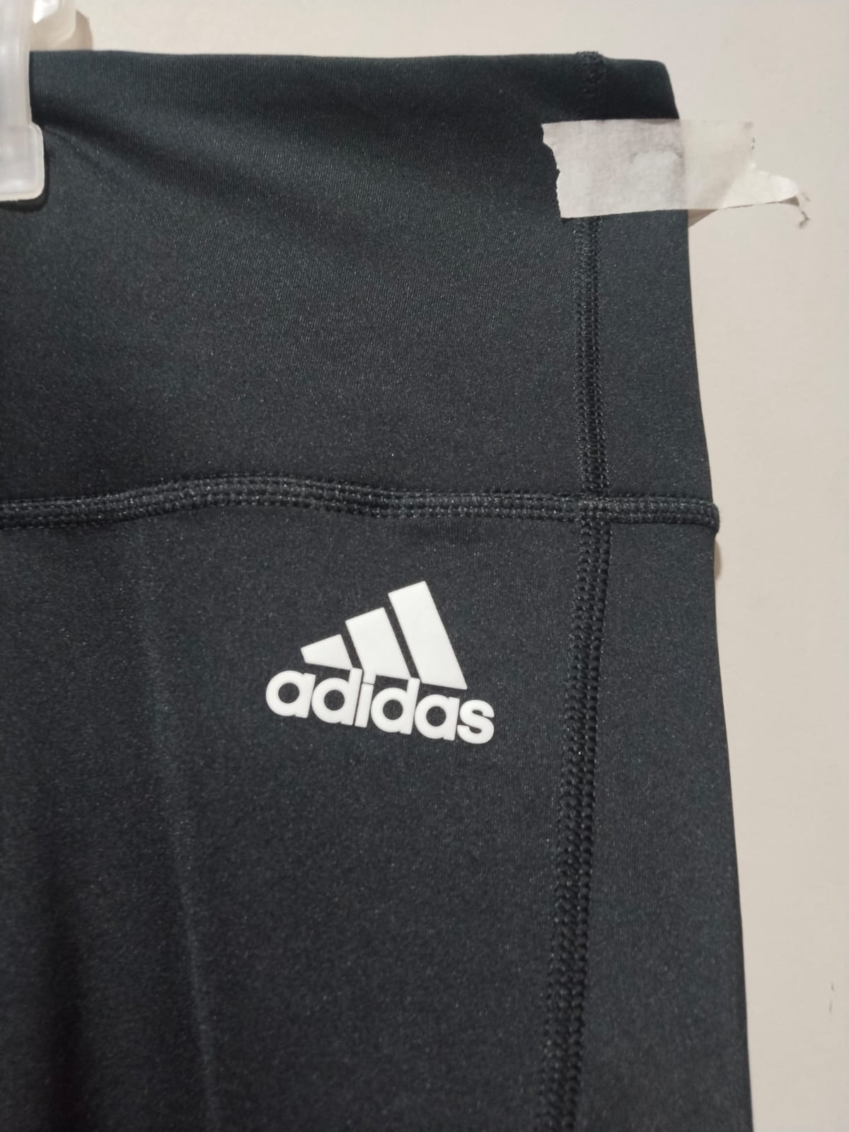 ADIDAS|XXL|WAIST 38|Women's Black High-Waisted 3-Stripes Biker Shorts