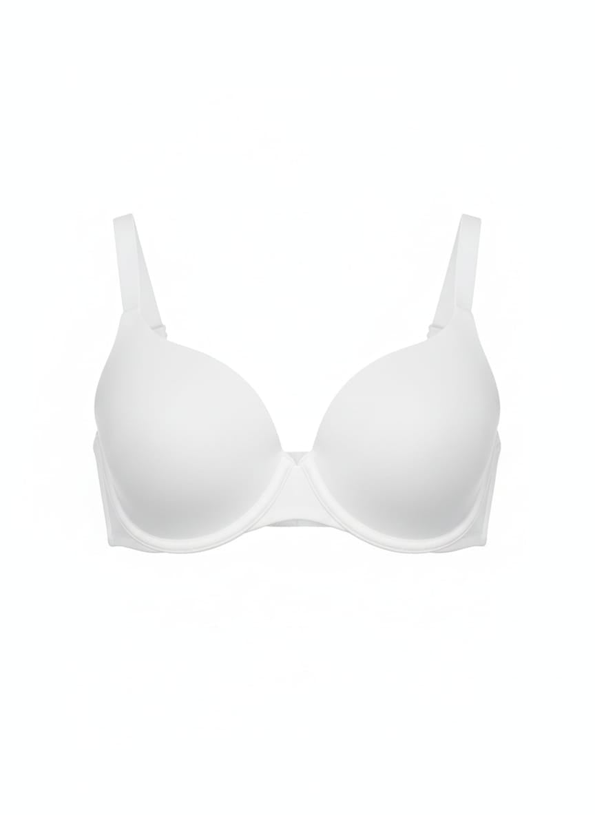 NO BOUNDARIES|36C|Basic White Everyday Wired Bra