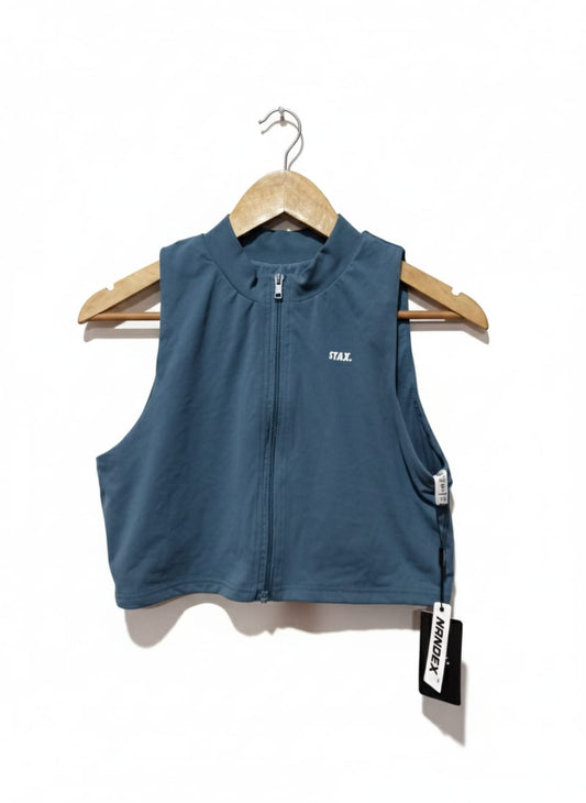 STAX|XL|BUST 16|Base Sleeveless Zip Tank