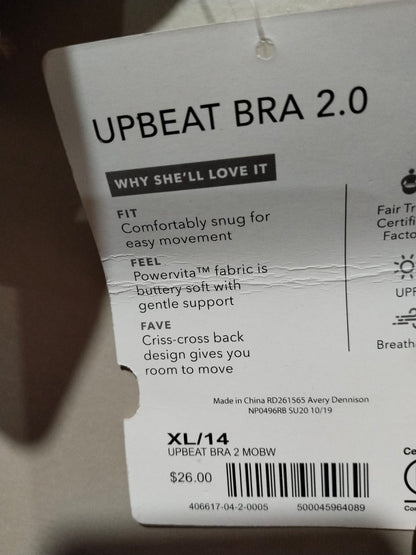 ATHLETA GIRL |XL|BUST 13.5|Athletic Strappy Back Workout Crop Top