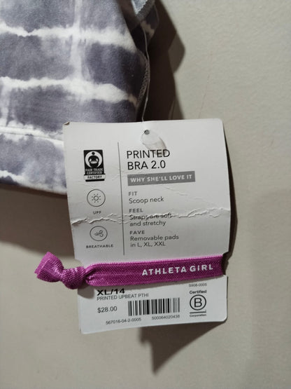 ATHLETA GIRL|XL|BUST 13.5|Seamless Nude Medium Support Yoga Bralette