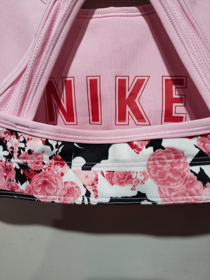 NIKE|S|BUST 12|Girls' Swoosh All Over Print Reversible Sports Bra