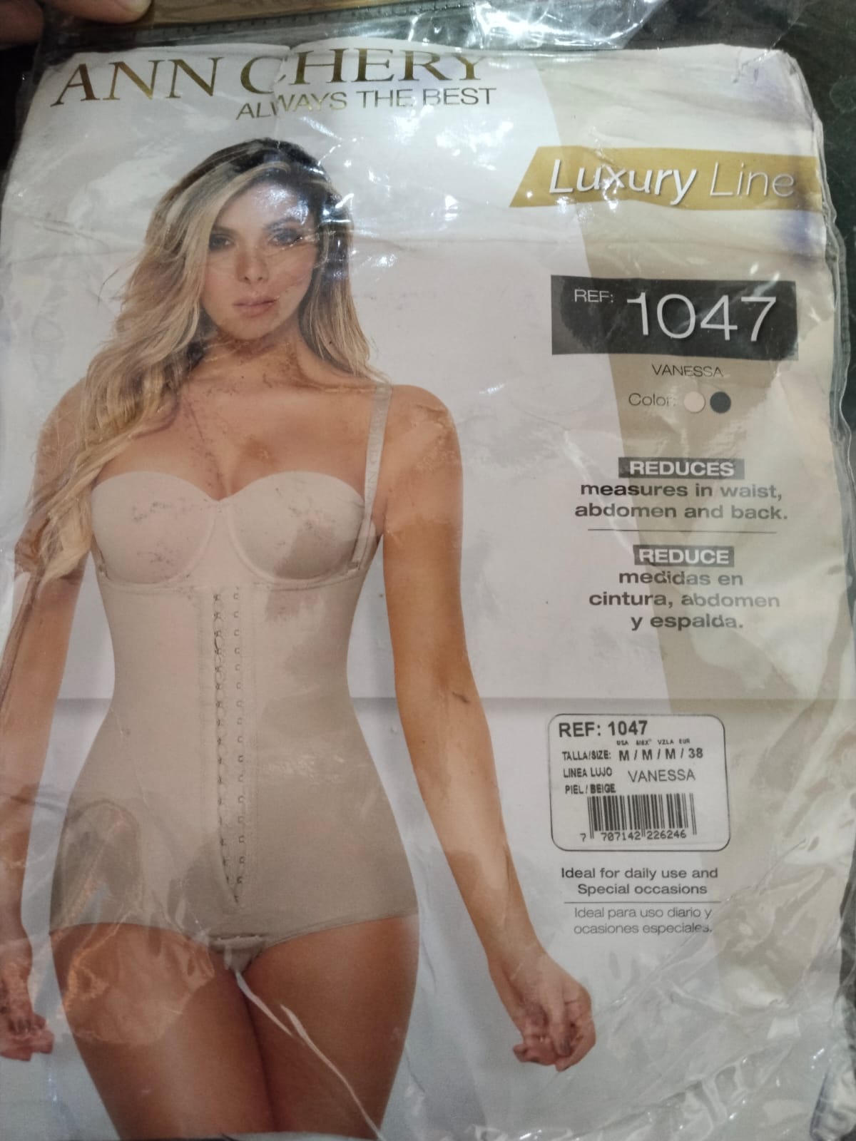 ANN CHERRY|M|BUST 12|Seamless Nude Tummy Control Bodysuit Shapewear