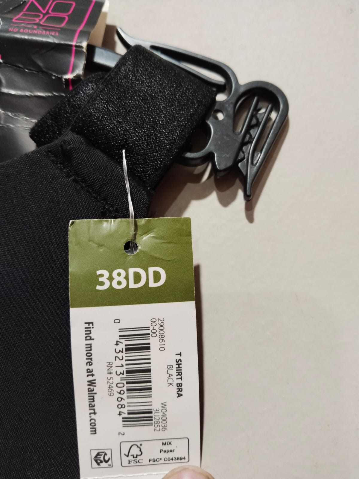 NO BOUNDARIES|38D|Full Coverage Black Everyday Contour Bra