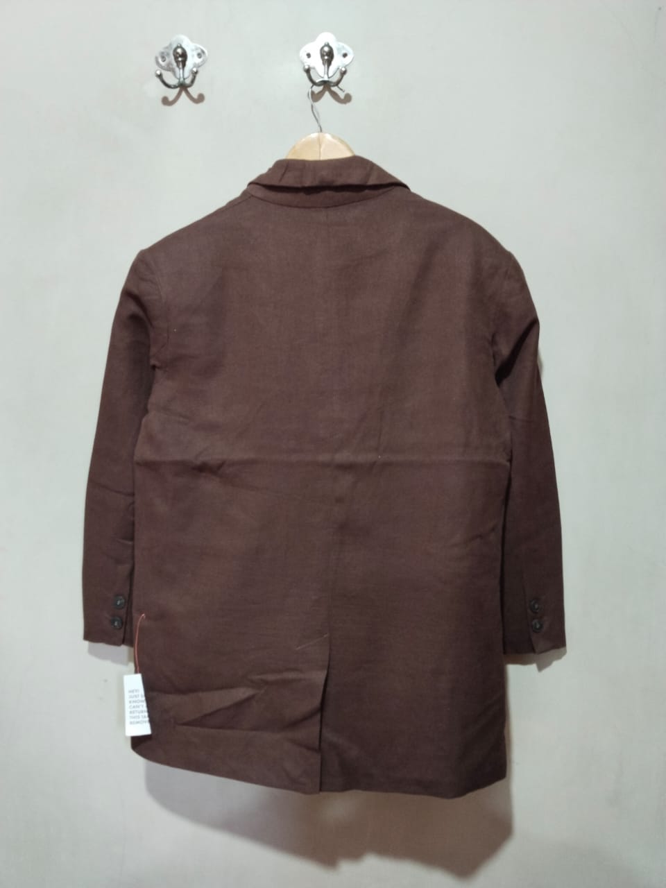 TOPSHOP|XS/S|BUST S| Oversized Open Back Blazer Brown