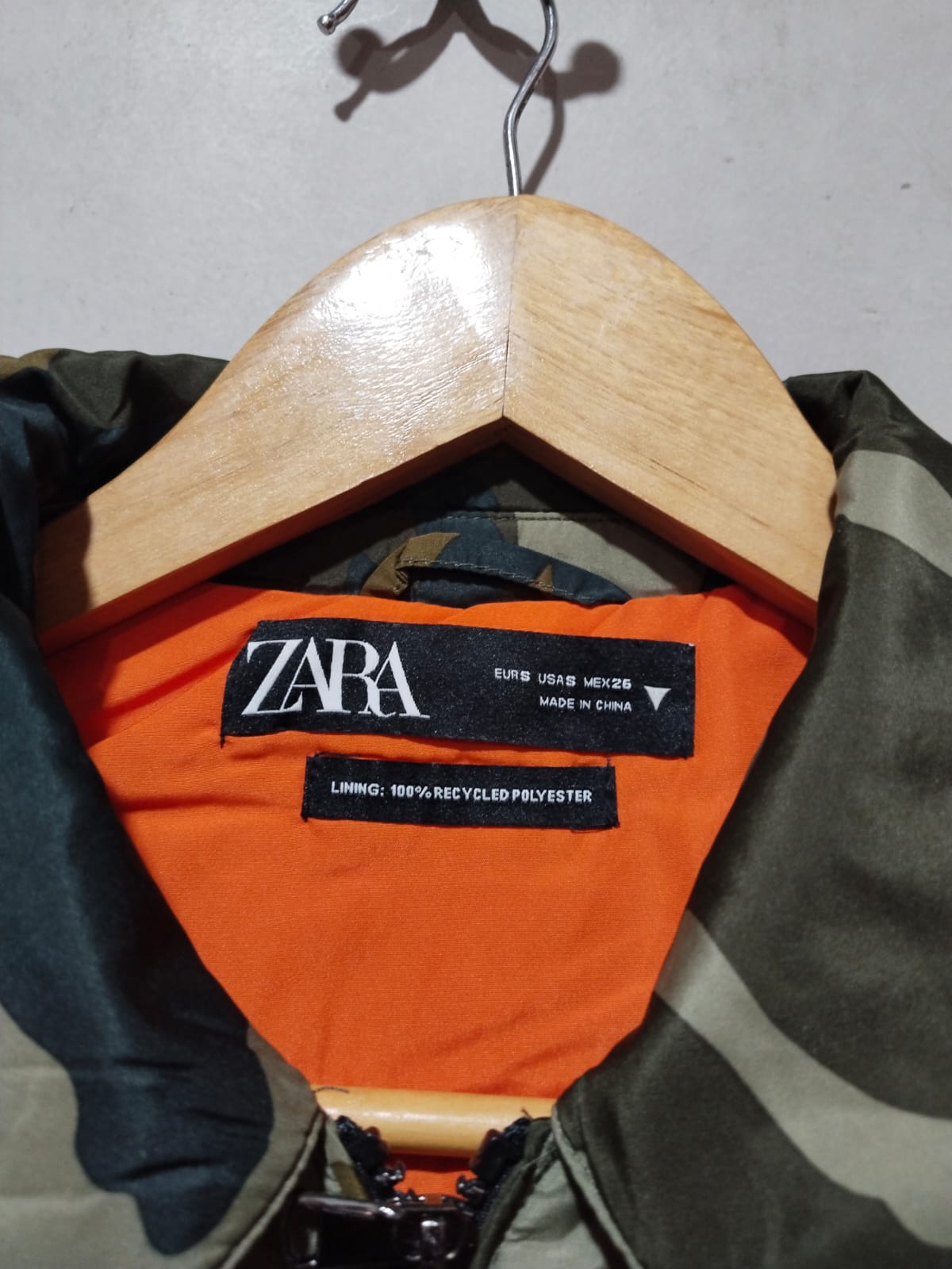 ZARA |S/M|BUST 23|CROPPED CAMOUFLAGE BOMBER JACKET