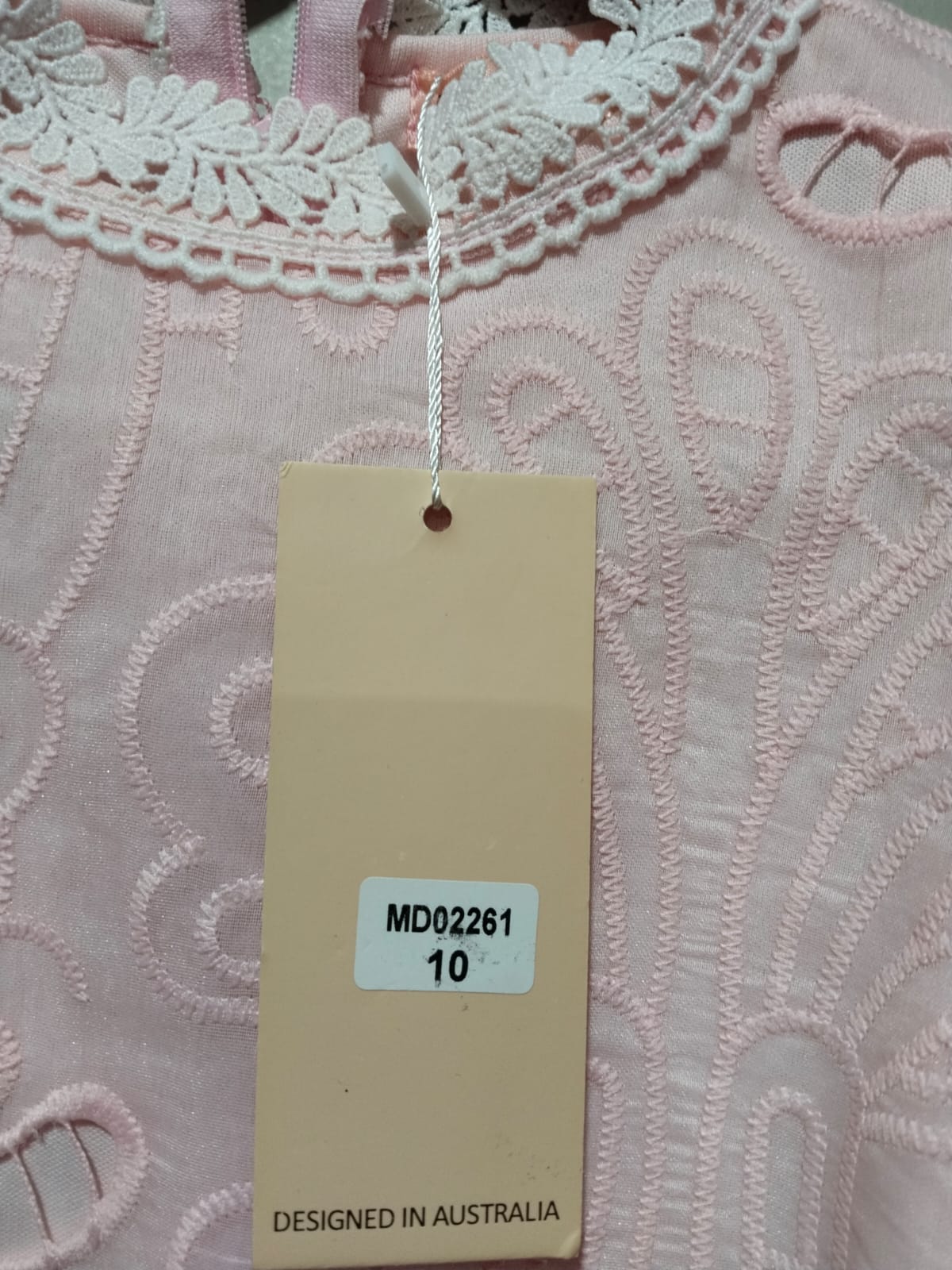 WHO I AM|M|BUST 16|INK BRODERIE ANGLAISE PUFF SLEEVE MINI DRESS