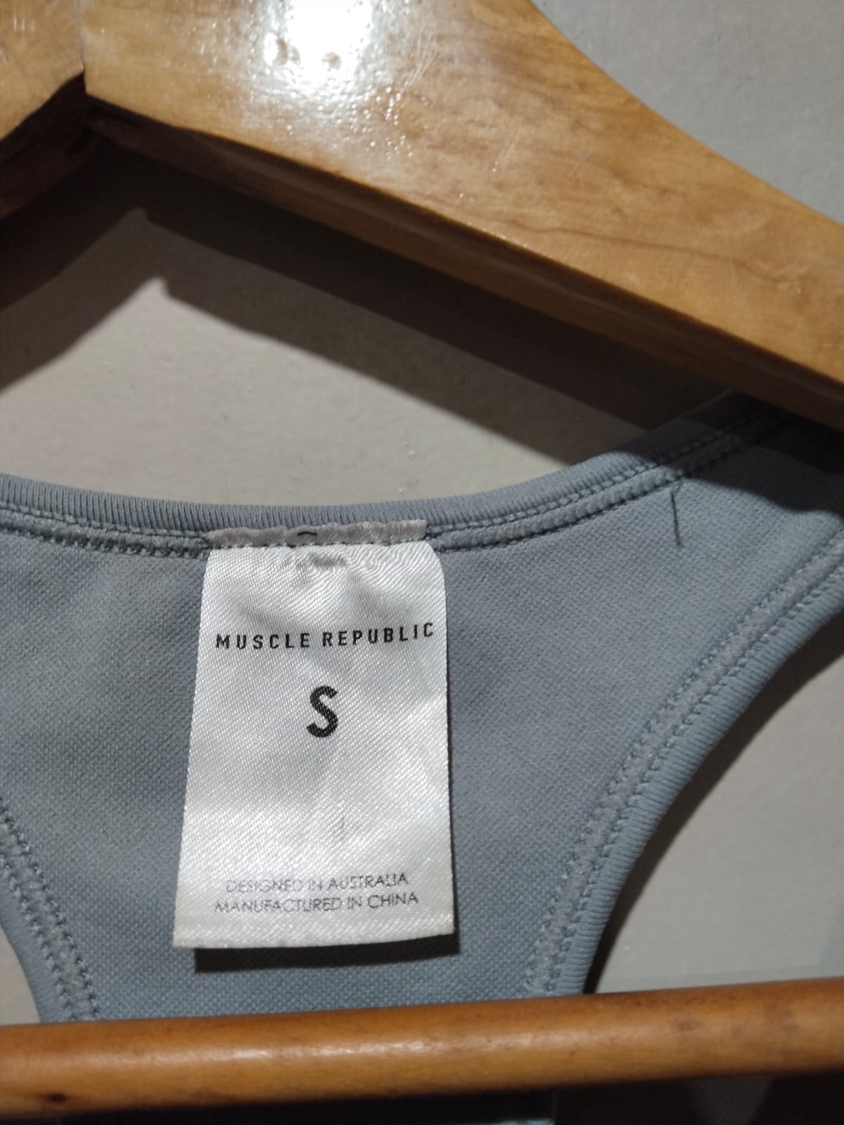 MUSCLE REPUBLIC|S|BUST 12.5|RACERBACK SPORTS BRA