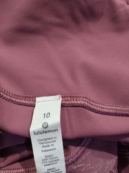 LULULEMON|M|WAIST 30|WUNDER UNDER HIGH-RISE TIGHT FLOCKED