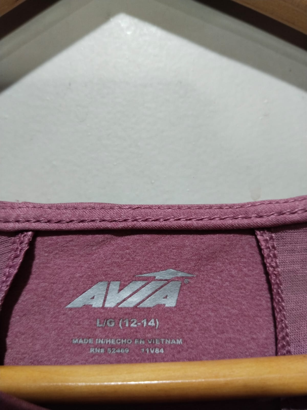 AVIA |L|BUST 20| WOMEN'S MAUVE PINK ATHLETIC T-SHIRT