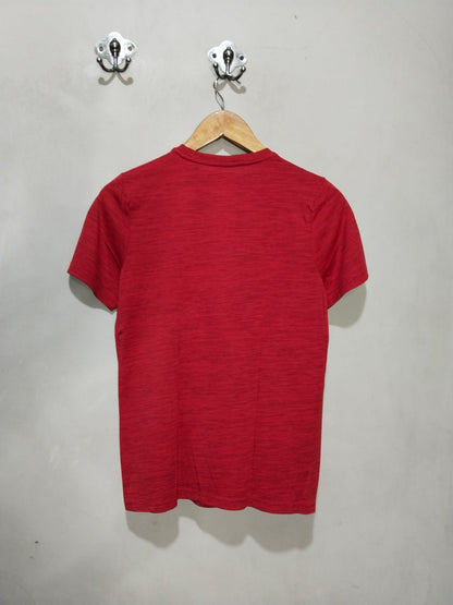 TEK GEAR |M/L|BUST 17|RED HEATHERED ATHLETIC T-SHIRT