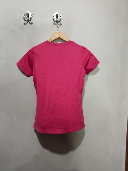 FILA |S/M|BUST 17|WOMEN'S PINK ATHLETIC T-SHIRT