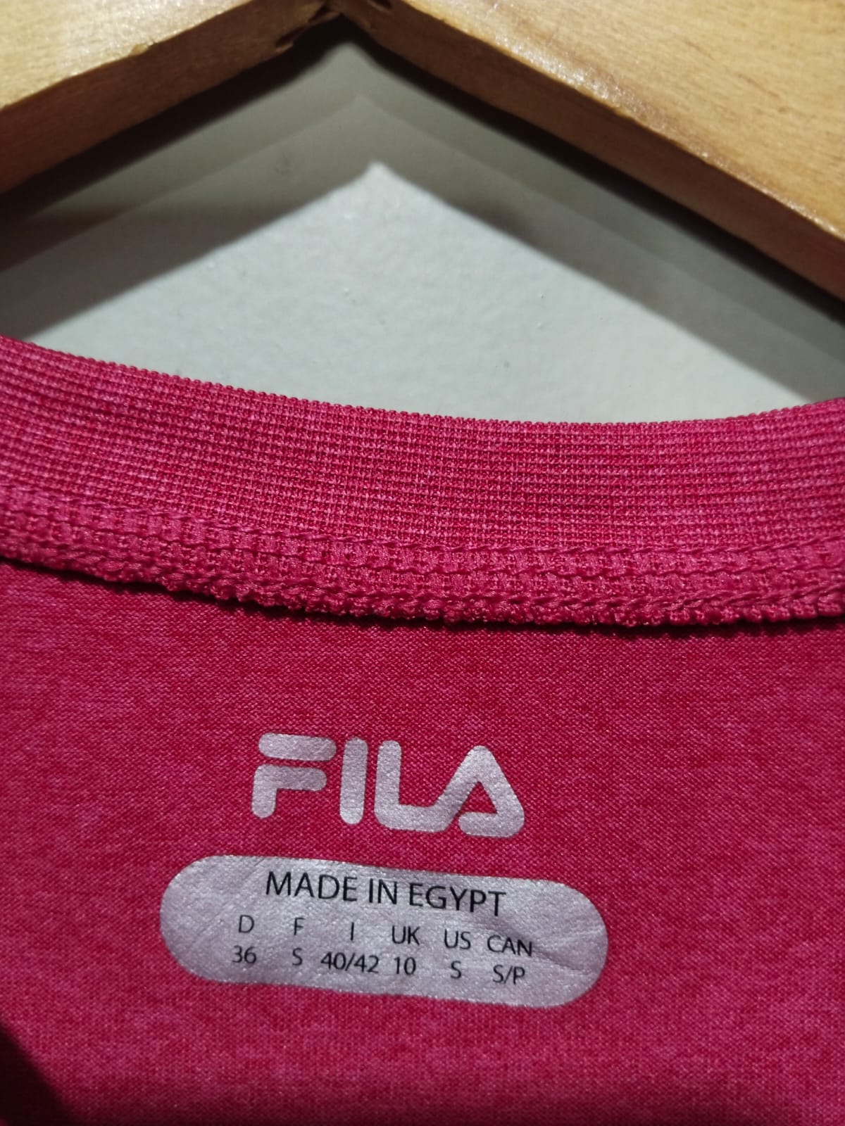 FILA |S/M|BUST 17|WOMEN'S PINK ATHLETIC T-SHIRT