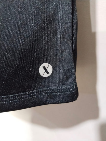 QUICK DRI |L/XL|BUST 15|BLACK AND PINK LONG SLEEVE ATHLETIC T-SHIRT