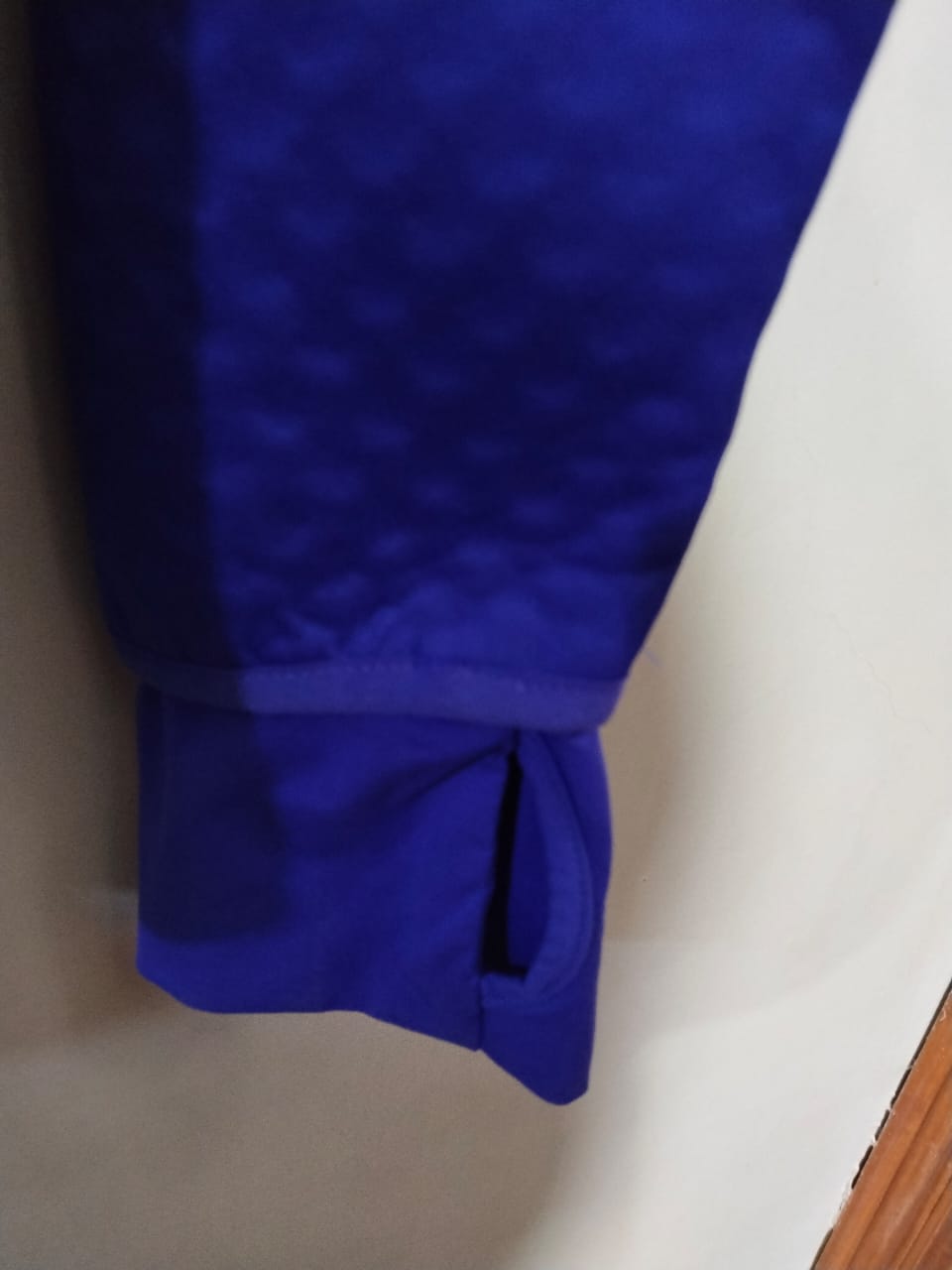 ADIDAS|XL|BUST 24|BLUE ADIDAS QUILTED FULL ZIP HOODIE