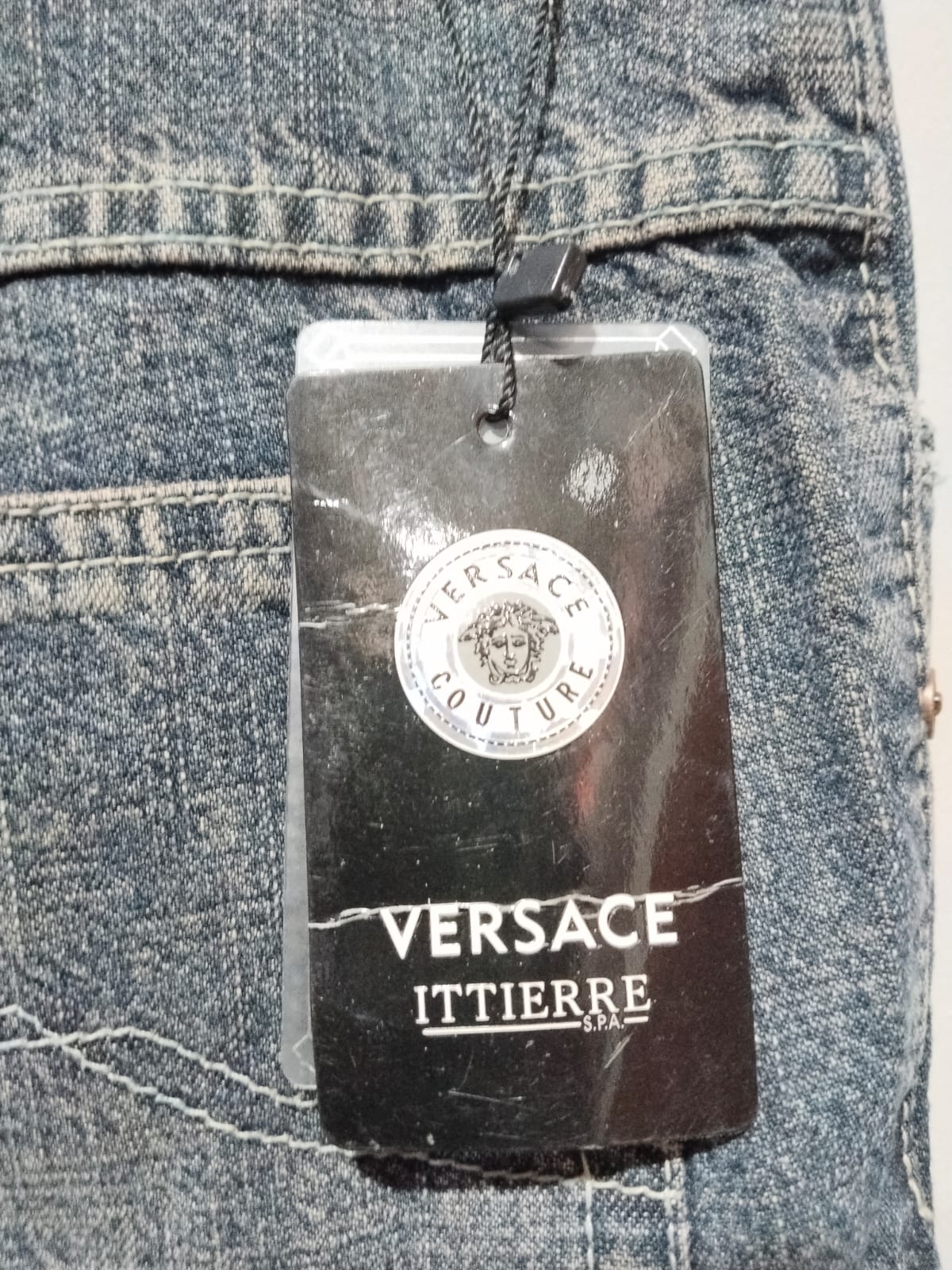 VERSACE|L|WAIST 34|Straight Fit Denim Jeans
