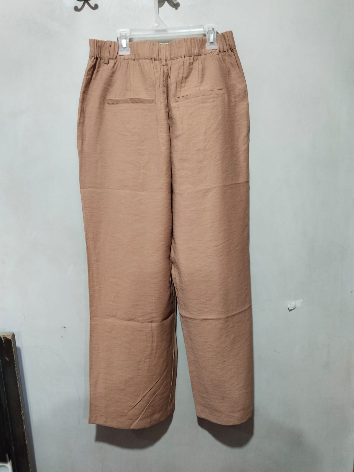 NEXT|L|WAIST 32|Beige Wide Leg Pleated Pants