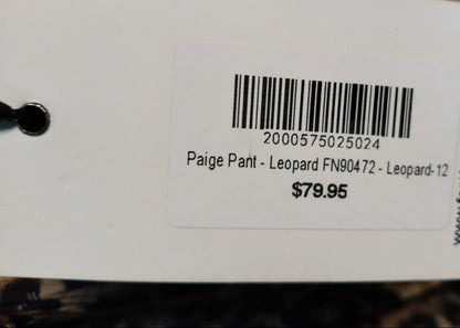 FEATHER NOISE|M|WAIST 28|Leopard Print Wide Leg Pants