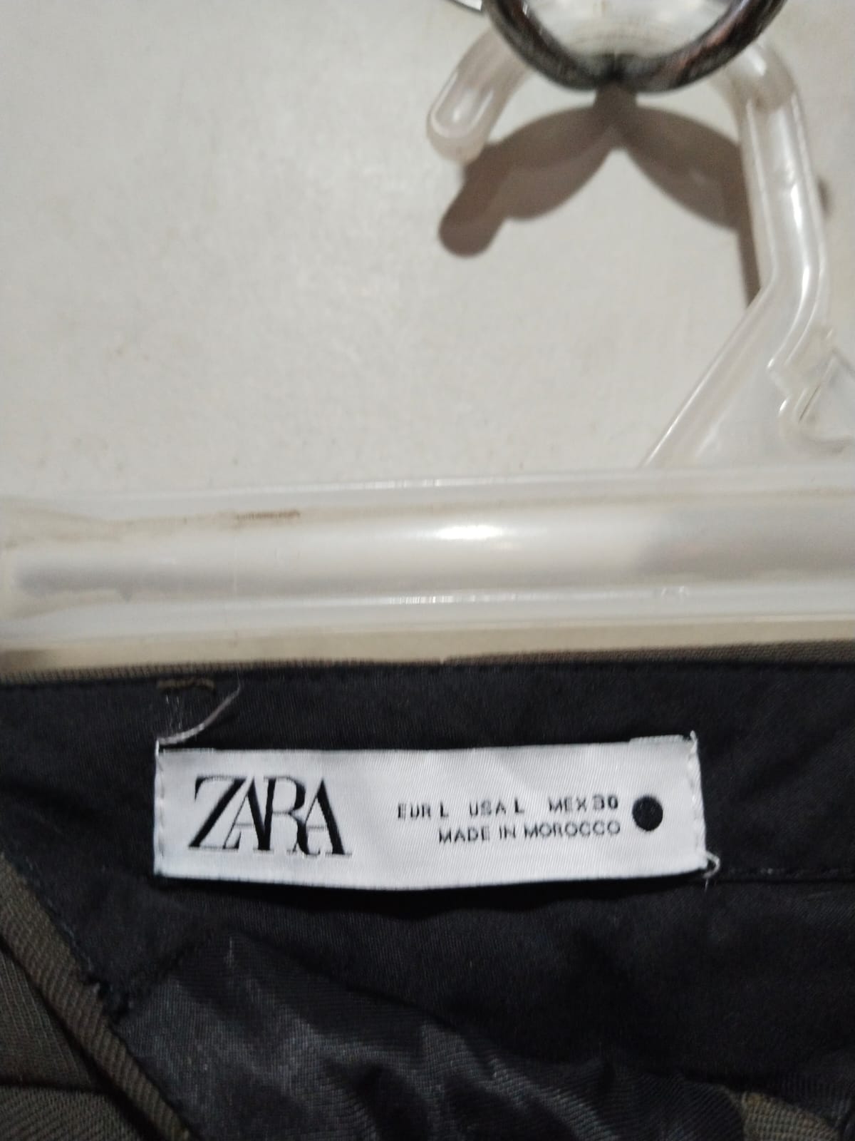 ZARA|L|WAIST 38|Women's Dark Green Flared Trousers