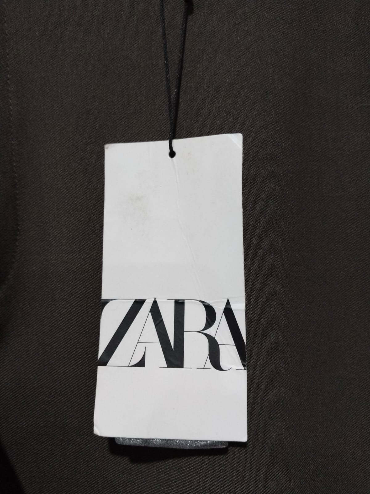 ZARA|L|WAIST 38|Women's Dark Green Flared Trousers