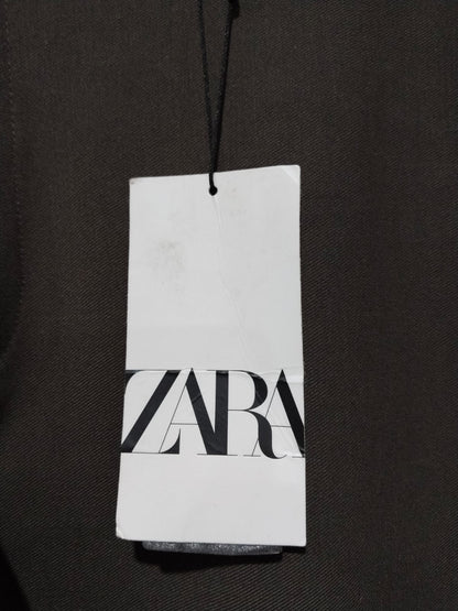 ZARA|L|WAIST 38|Women's Dark Green Flared Trousers