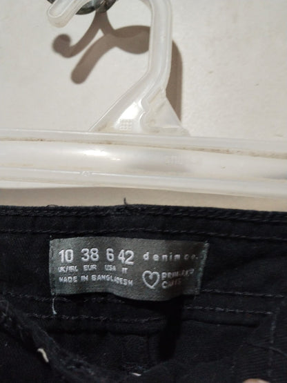 PRIMARK DENIMCO|M|WAIST 30|Black Wide Leg Cargo Trousers