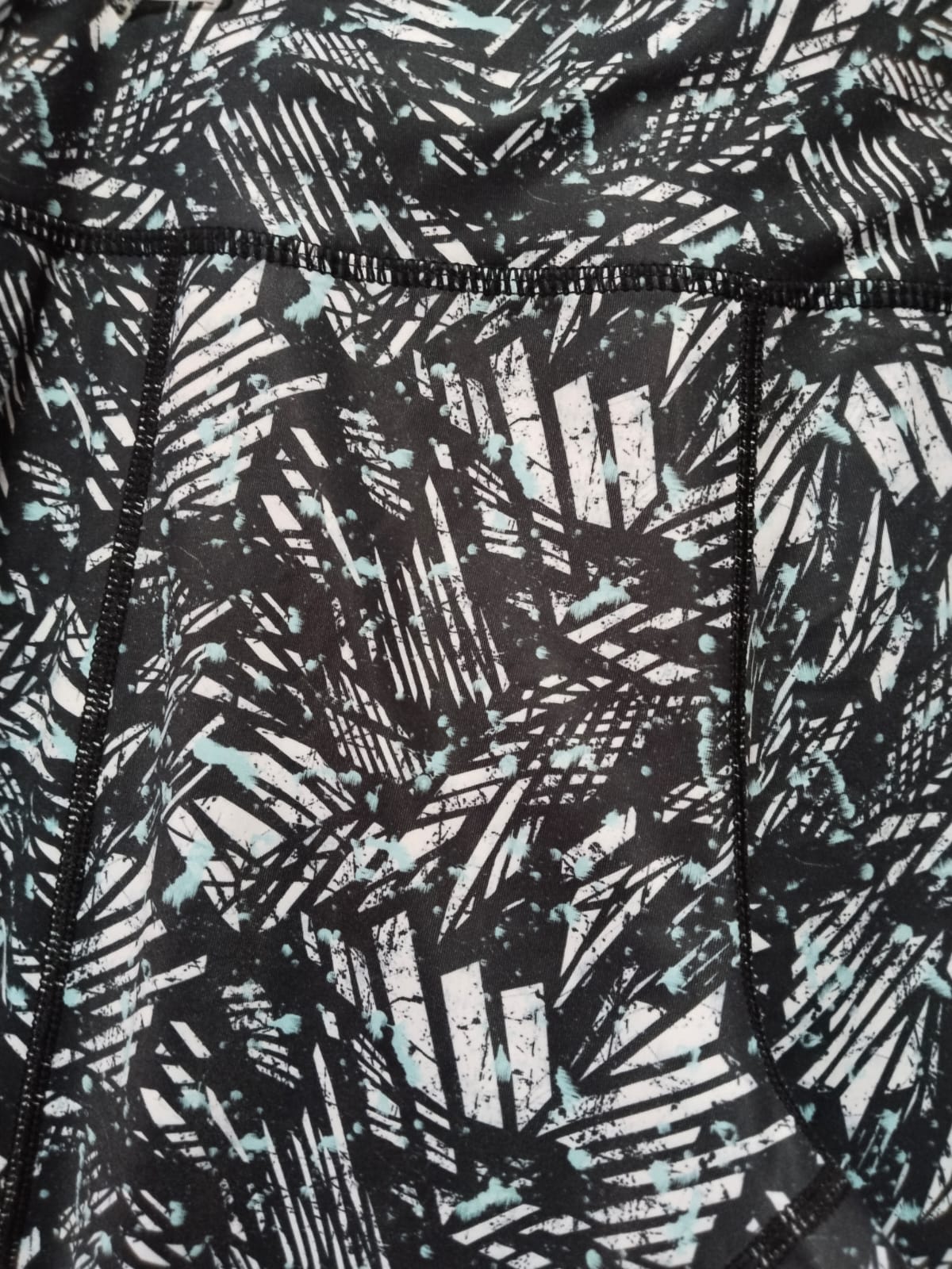 MOUNTAIN WAREHOUSE|L|WAIST 30|B12|Women's Black & White Patterned Leggings